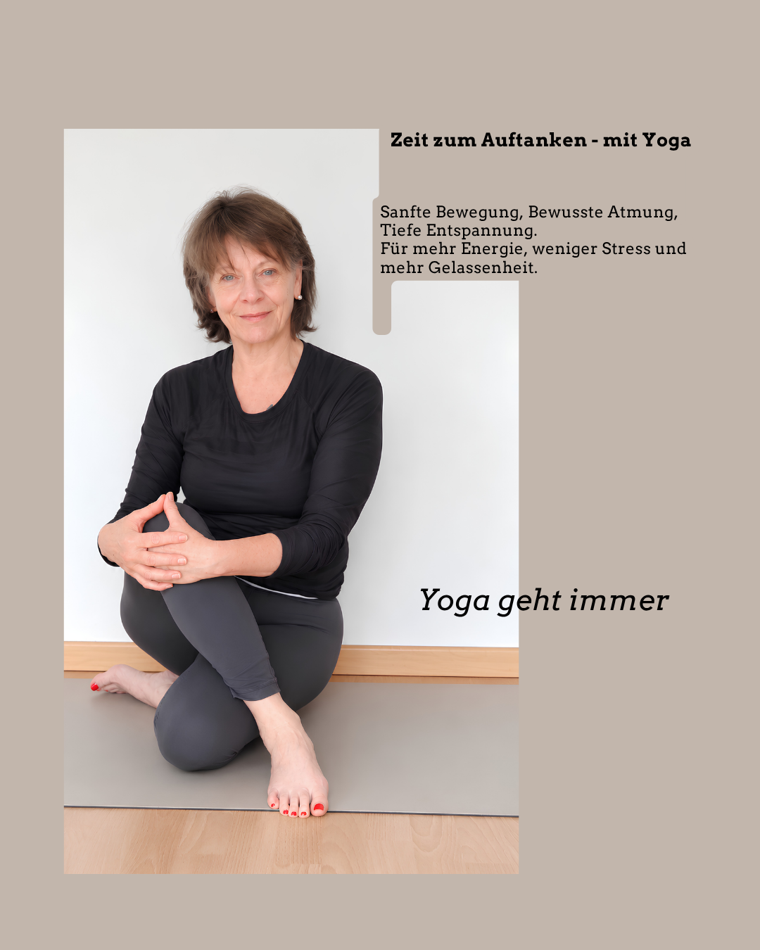 Marita beim Yoga